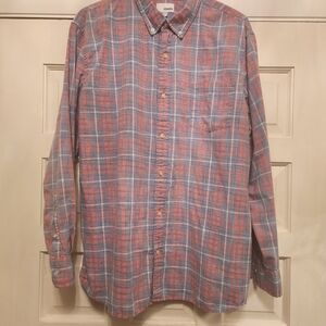 Sonoma Mens XL ButtonDown LongSleeved Shirt Front Pocket 100% Cotton Lightweight